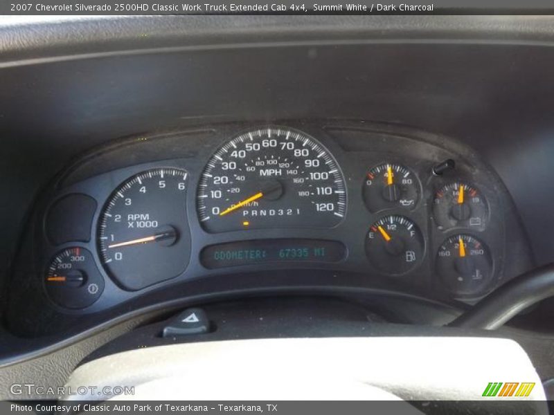 Summit White / Dark Charcoal 2007 Chevrolet Silverado 2500HD Classic Work Truck Extended Cab 4x4