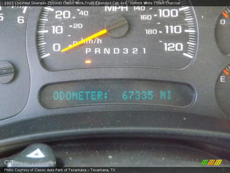 Summit White / Dark Charcoal 2007 Chevrolet Silverado 2500HD Classic Work Truck Extended Cab 4x4