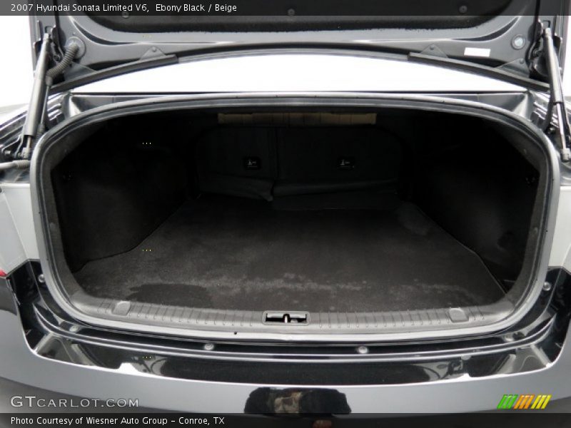 Ebony Black / Beige 2007 Hyundai Sonata Limited V6