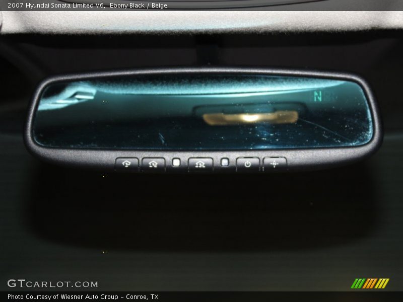 Ebony Black / Beige 2007 Hyundai Sonata Limited V6