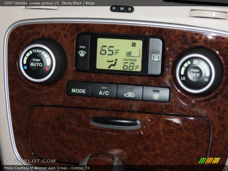 Ebony Black / Beige 2007 Hyundai Sonata Limited V6