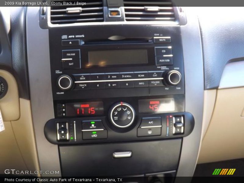 Ebony Black / Beige 2009 Kia Borrego LX V6