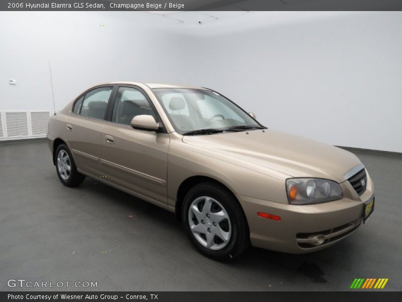 Champagne Beige / Beige 2006 Hyundai Elantra GLS Sedan