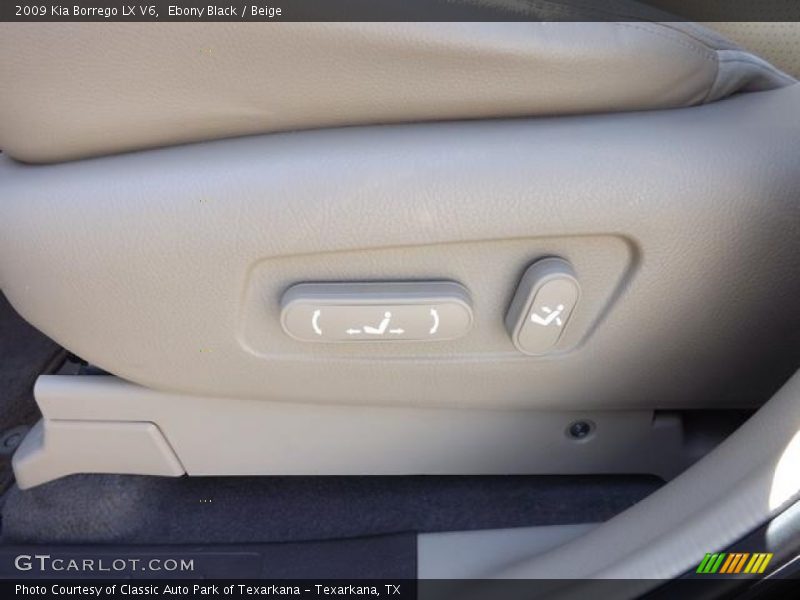 Ebony Black / Beige 2009 Kia Borrego LX V6