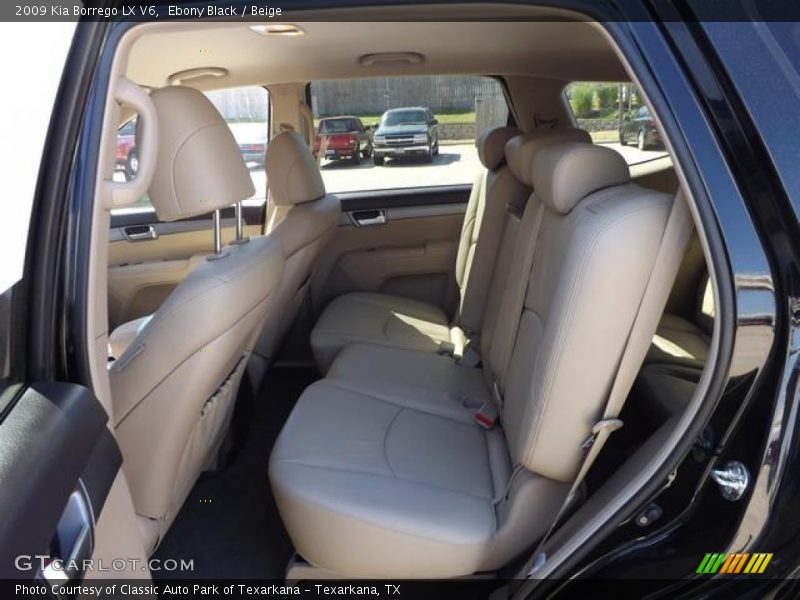 Ebony Black / Beige 2009 Kia Borrego LX V6