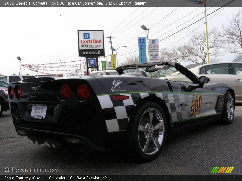 Black / Ebony/Titanium 2008 Chevrolet Corvette Indy 500 Pace Car Convertible