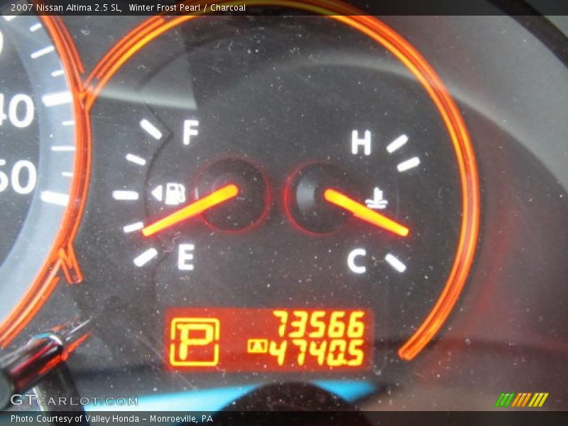 Winter Frost Pearl / Charcoal 2007 Nissan Altima 2.5 SL