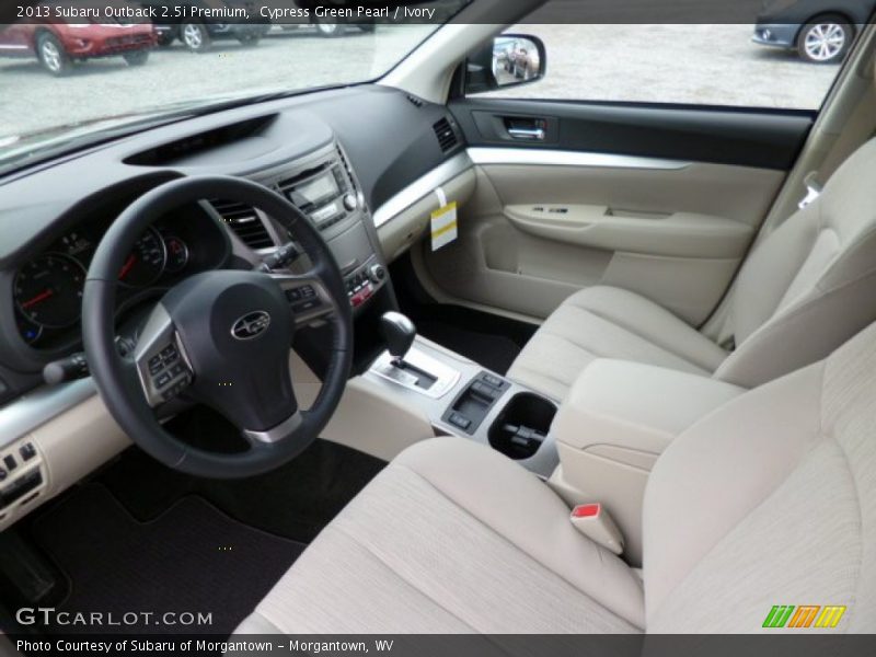 Cypress Green Pearl / Ivory 2013 Subaru Outback 2.5i Premium