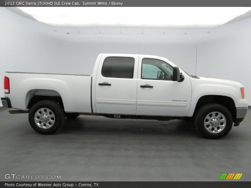 Summit White / Ebony 2012 GMC Sierra 2500HD SLE Crew Cab