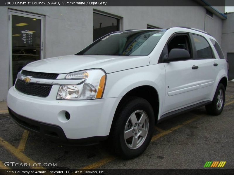 Summit White / Light Gray 2008 Chevrolet Equinox LS AWD