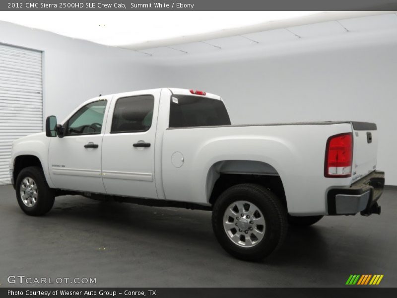 Summit White / Ebony 2012 GMC Sierra 2500HD SLE Crew Cab