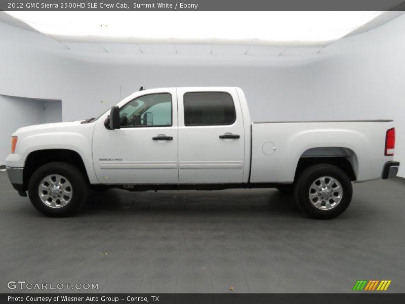 Summit White / Ebony 2012 GMC Sierra 2500HD SLE Crew Cab