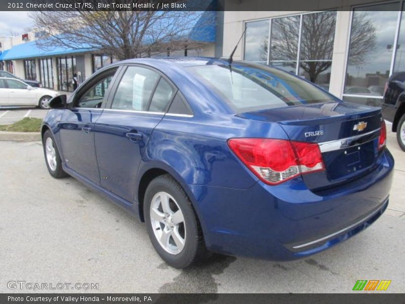 Blue Topaz Metallic / Jet Black 2012 Chevrolet Cruze LT/RS