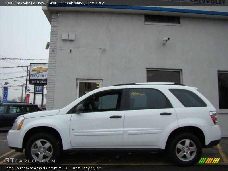 Summit White / Light Gray 2008 Chevrolet Equinox LS AWD