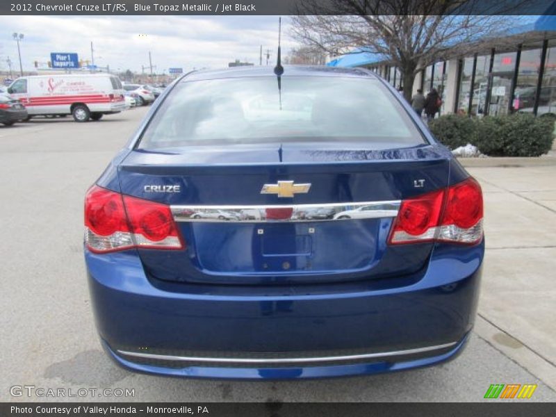 Blue Topaz Metallic / Jet Black 2012 Chevrolet Cruze LT/RS