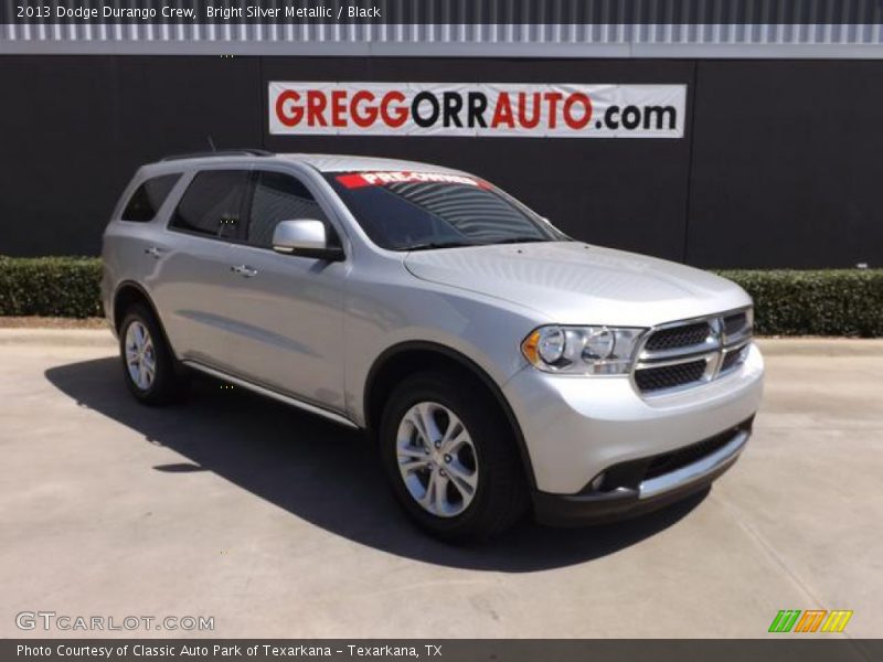 Bright Silver Metallic / Black 2013 Dodge Durango Crew