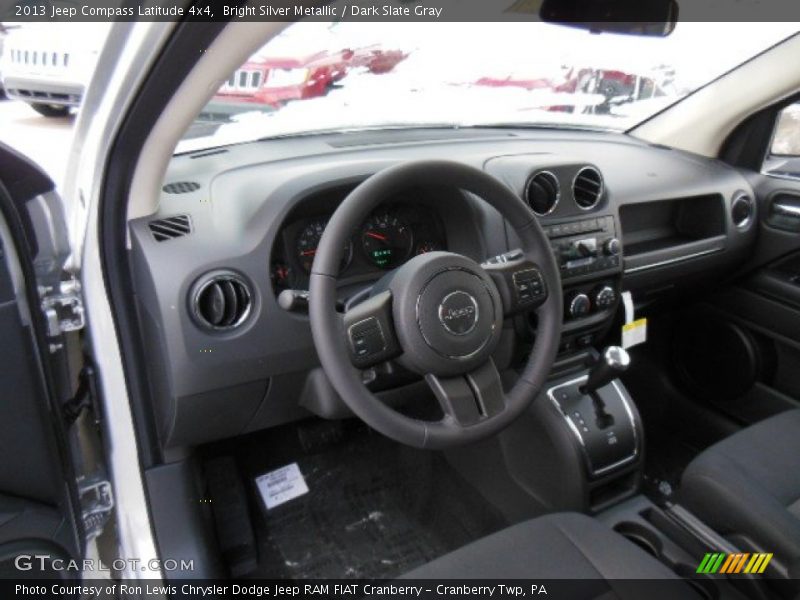 Bright Silver Metallic / Dark Slate Gray 2013 Jeep Compass Latitude 4x4