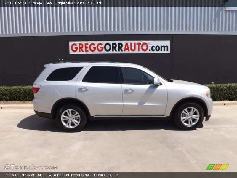 Bright Silver Metallic / Black 2013 Dodge Durango Crew