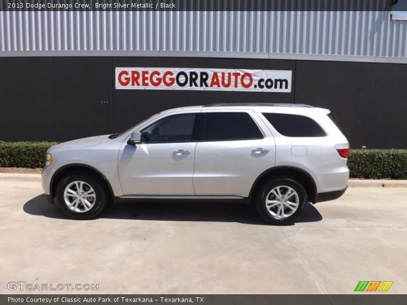 Bright Silver Metallic / Black 2013 Dodge Durango Crew