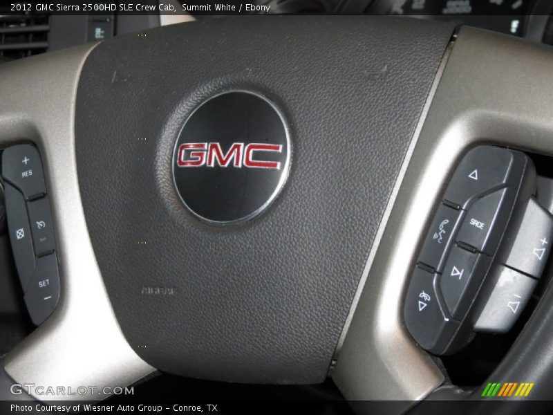 Summit White / Ebony 2012 GMC Sierra 2500HD SLE Crew Cab