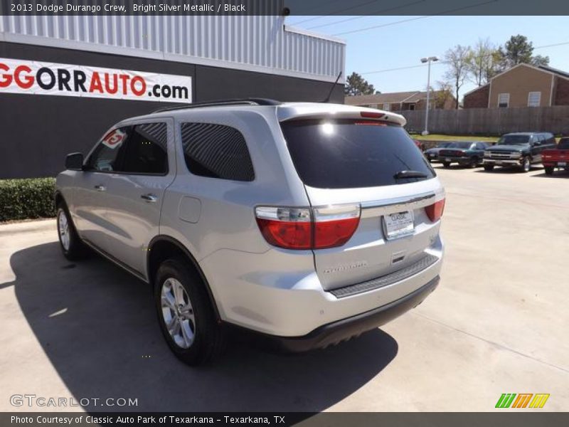 Bright Silver Metallic / Black 2013 Dodge Durango Crew