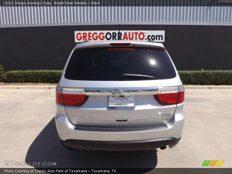 Bright Silver Metallic / Black 2013 Dodge Durango Crew