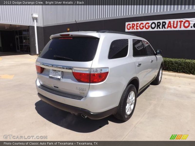 Bright Silver Metallic / Black 2013 Dodge Durango Crew