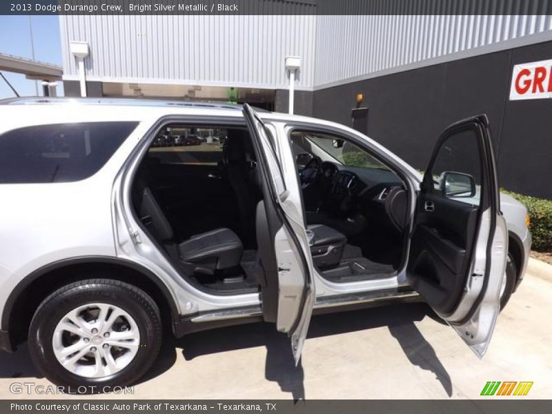 Bright Silver Metallic / Black 2013 Dodge Durango Crew