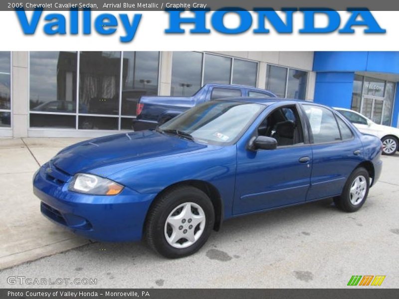 Arrival Blue Metallic / Graphite Gray 2005 Chevrolet Cavalier Sedan