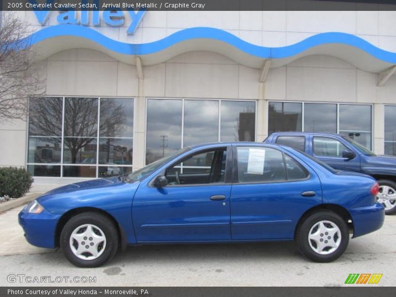 Arrival Blue Metallic / Graphite Gray 2005 Chevrolet Cavalier Sedan