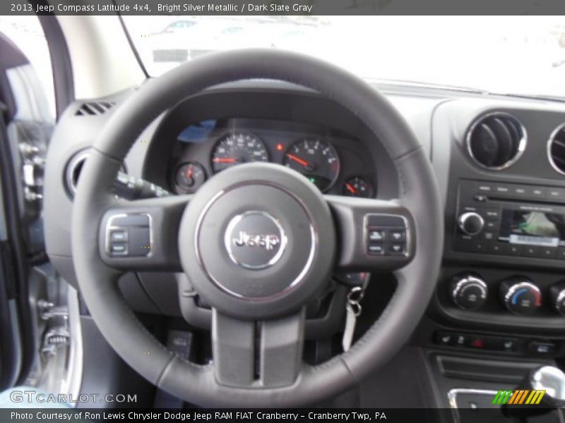 Bright Silver Metallic / Dark Slate Gray 2013 Jeep Compass Latitude 4x4