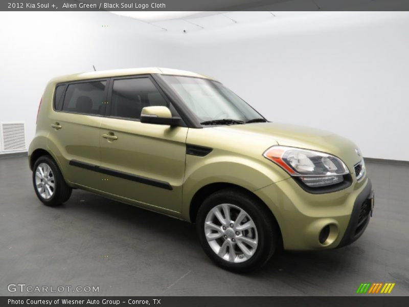 Alien Green / Black Soul Logo Cloth 2012 Kia Soul +