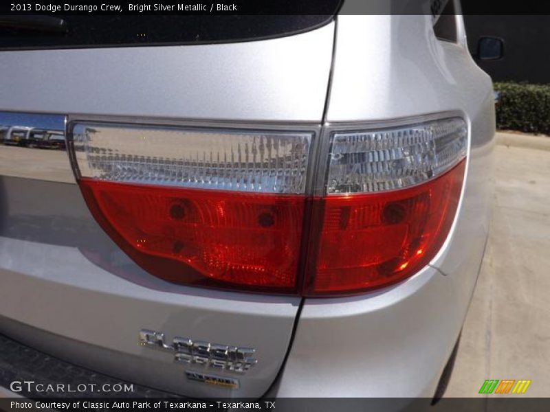 Bright Silver Metallic / Black 2013 Dodge Durango Crew
