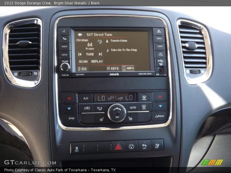 Bright Silver Metallic / Black 2013 Dodge Durango Crew