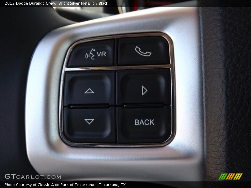 Bright Silver Metallic / Black 2013 Dodge Durango Crew