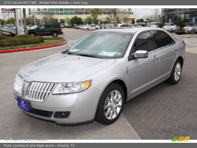 Brilliant Silver Metallic / Steel Gray 2010 Lincoln MKZ FWD