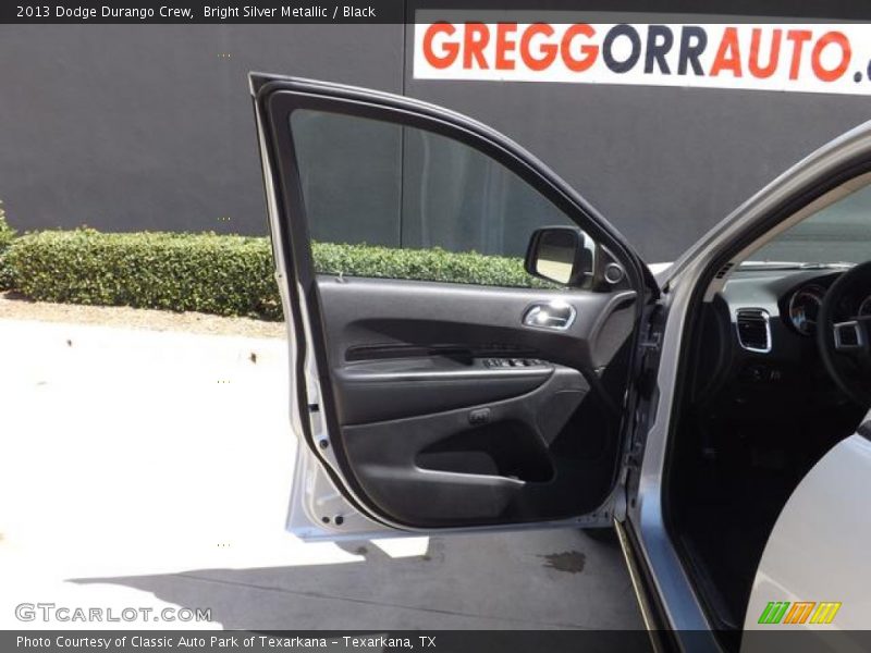 Bright Silver Metallic / Black 2013 Dodge Durango Crew