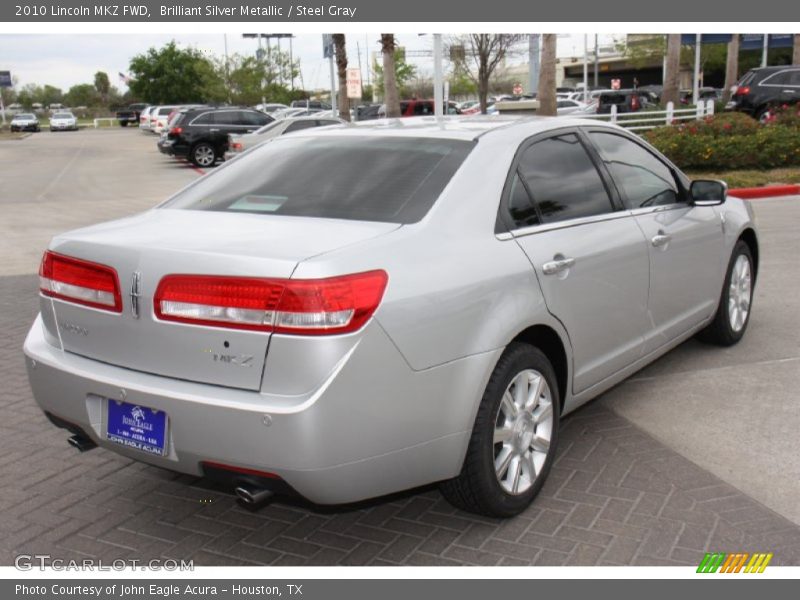 Brilliant Silver Metallic / Steel Gray 2010 Lincoln MKZ FWD