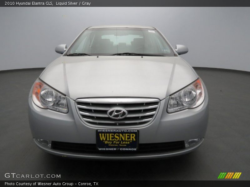 Liquid Silver / Gray 2010 Hyundai Elantra GLS