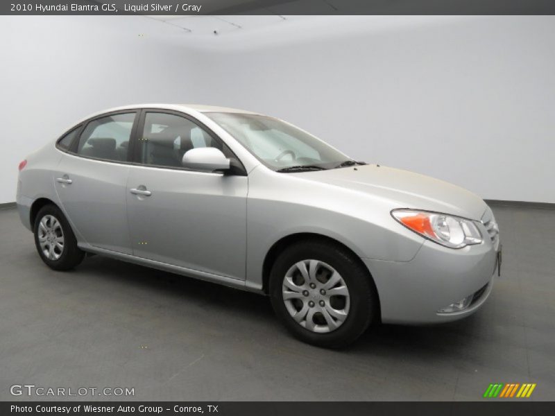 Liquid Silver / Gray 2010 Hyundai Elantra GLS