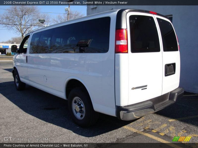 Summit White / Medium Pewter 2008 Chevrolet Express EXT LS 3500 Passenger Van