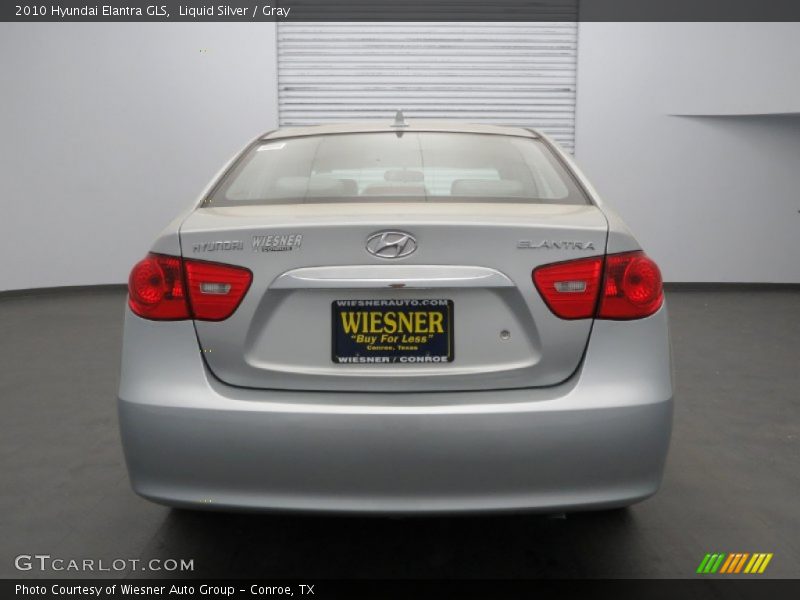 Liquid Silver / Gray 2010 Hyundai Elantra GLS