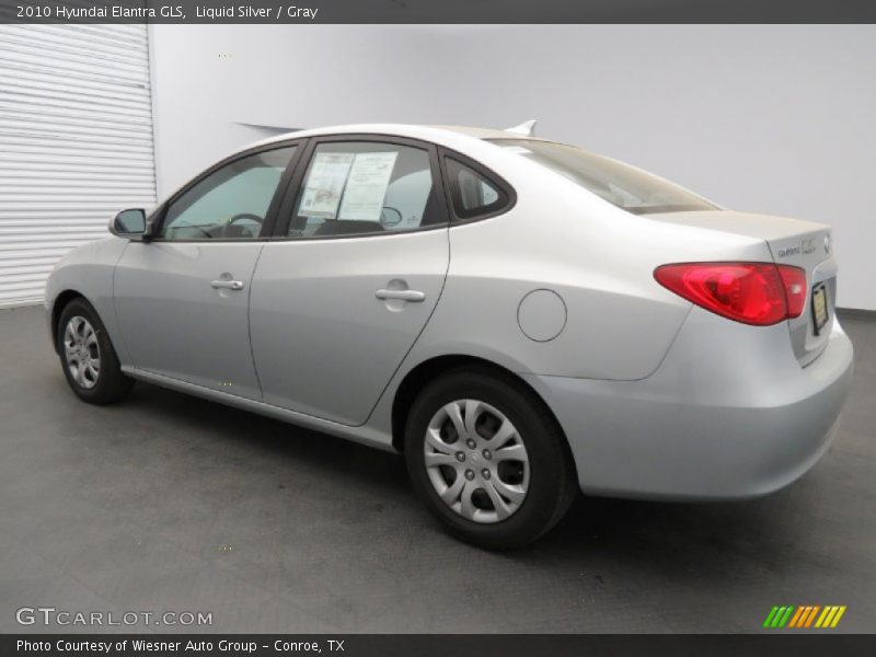 Liquid Silver / Gray 2010 Hyundai Elantra GLS
