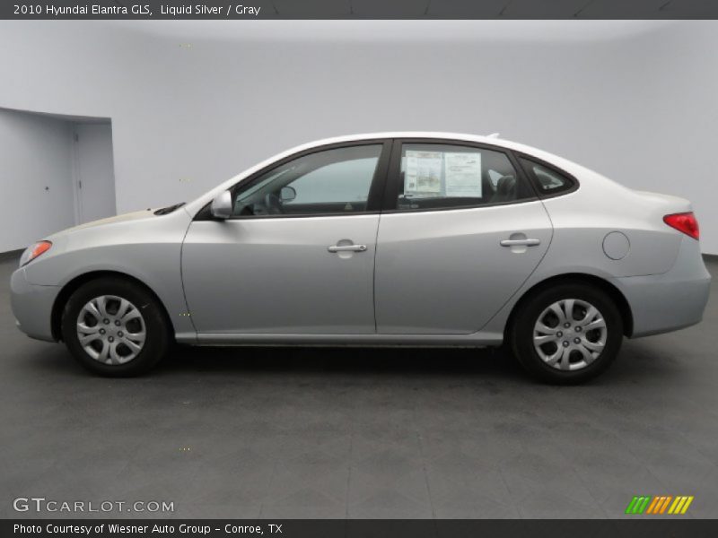 Liquid Silver / Gray 2010 Hyundai Elantra GLS
