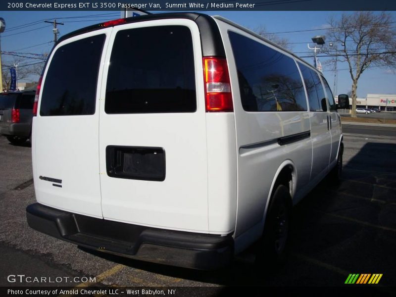 Summit White / Medium Pewter 2008 Chevrolet Express EXT LS 3500 Passenger Van