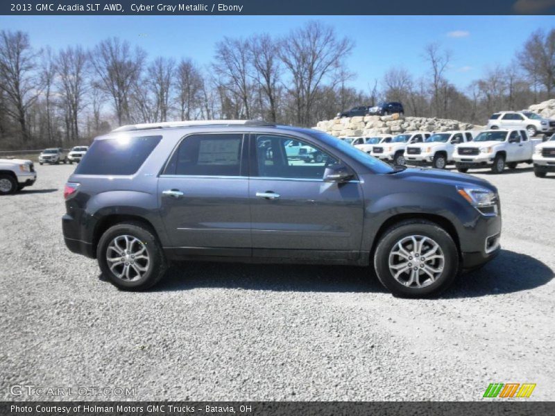 Cyber Gray Metallic / Ebony 2013 GMC Acadia SLT AWD