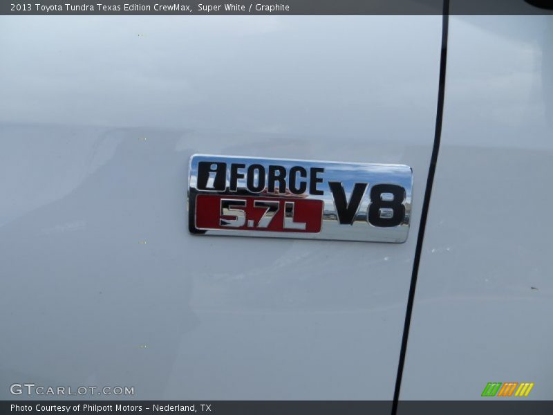 Super White / Graphite 2013 Toyota Tundra Texas Edition CrewMax