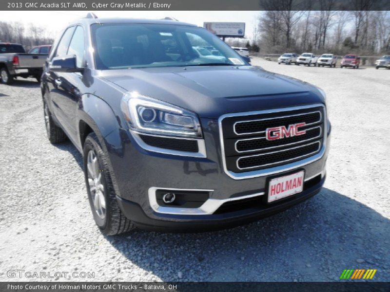 Cyber Gray Metallic / Ebony 2013 GMC Acadia SLT AWD