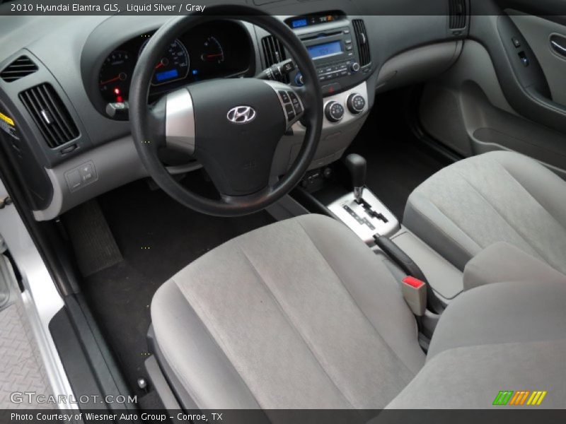 Liquid Silver / Gray 2010 Hyundai Elantra GLS