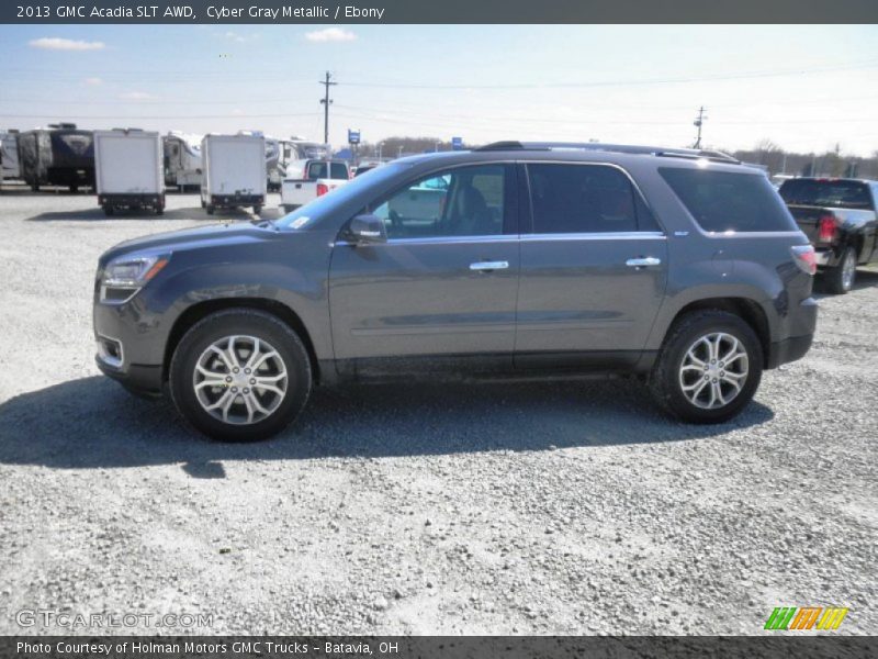Cyber Gray Metallic / Ebony 2013 GMC Acadia SLT AWD